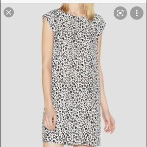 Joie silk shift dress with heart print